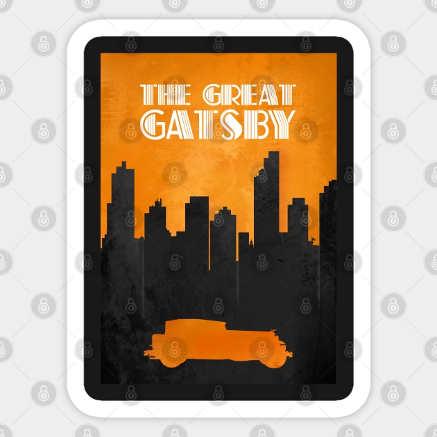 The Great Gatsby - Minimal Movie Film Fanart Alternative Sticker by HDMI2K